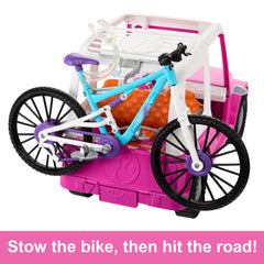 Barbie Doll And Mountain Bike Bundle With Barbie Car