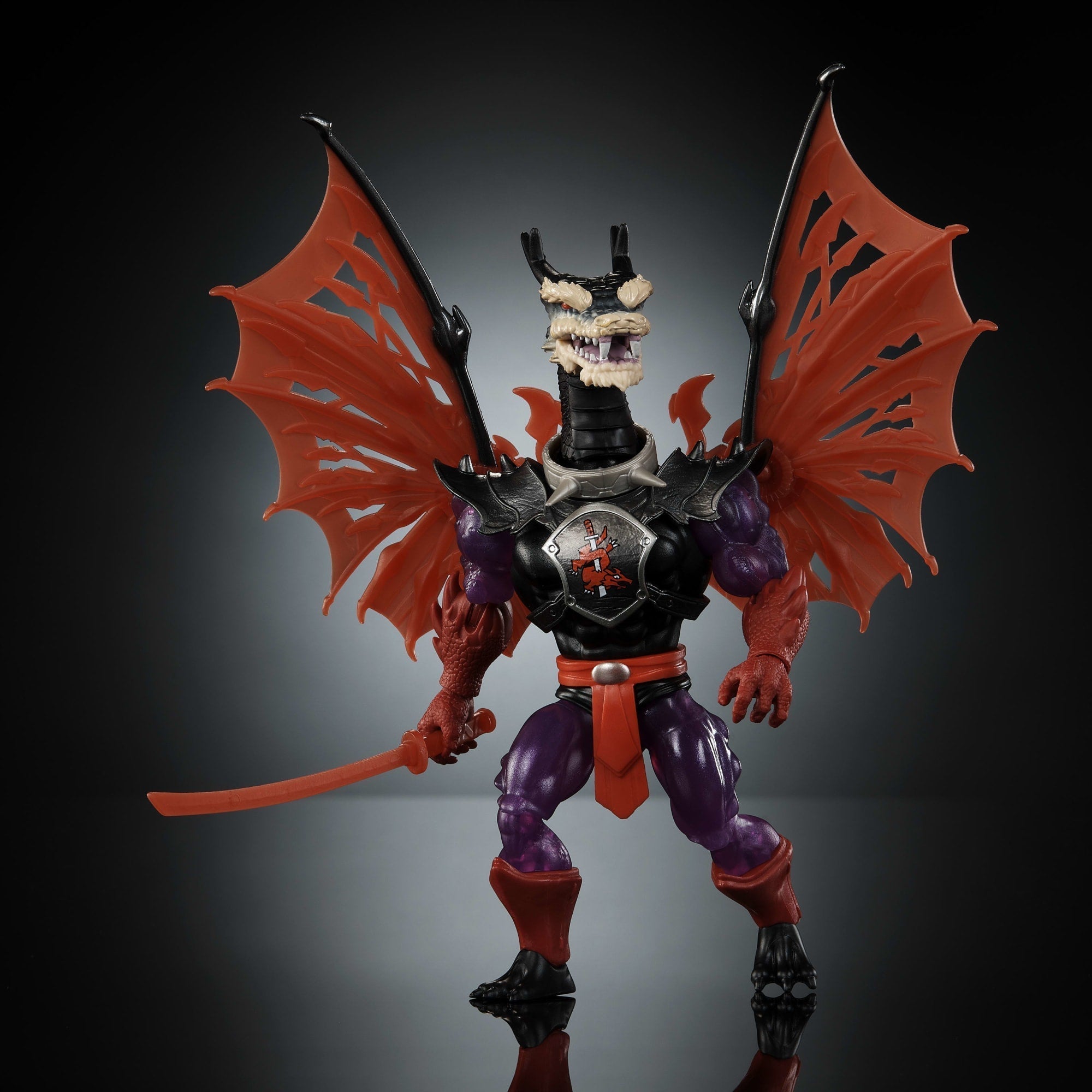 Masters of the Universe Turtles of Grayskull Figura de Acción Mutated Ninjor de 5.5 pulgadas