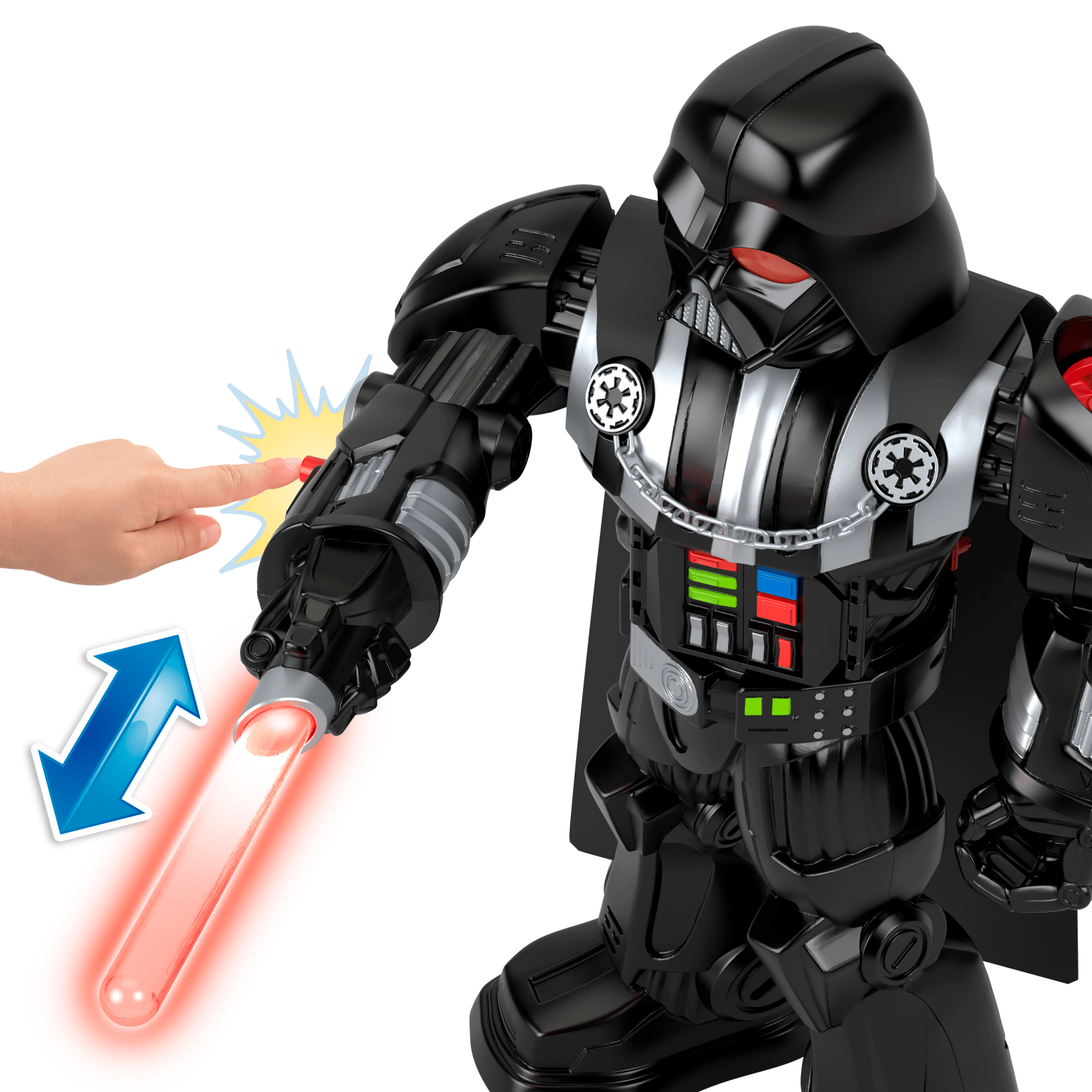 Imaginext Star Wars Robot Dark Vador, 60+ Cm, Clé Stormtrooper